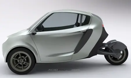 Small Nanus Concept Electric Car for Urban City