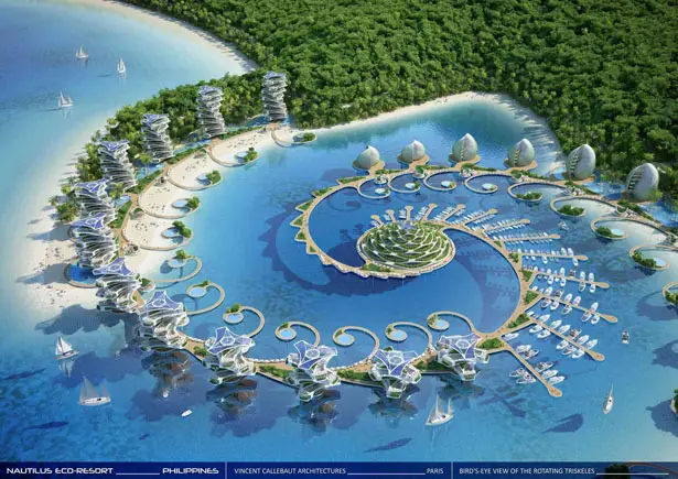 Nautilus Eco-Resort: Biophilic Learning Center in Philippines by Vincent Callebaut