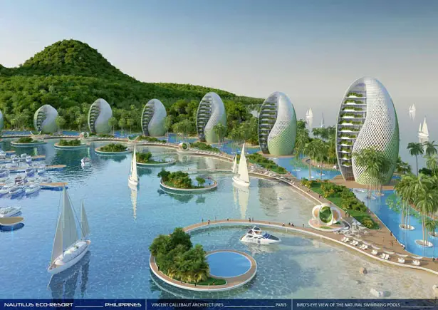 Nautilus Eco-Resort: Biophilic Learning Center in Philippines by Vincent Callebaut