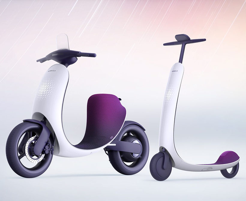 Nebula Personal Mobility - Alpha Motor Scooter and Beta KickScooter by One Object Design