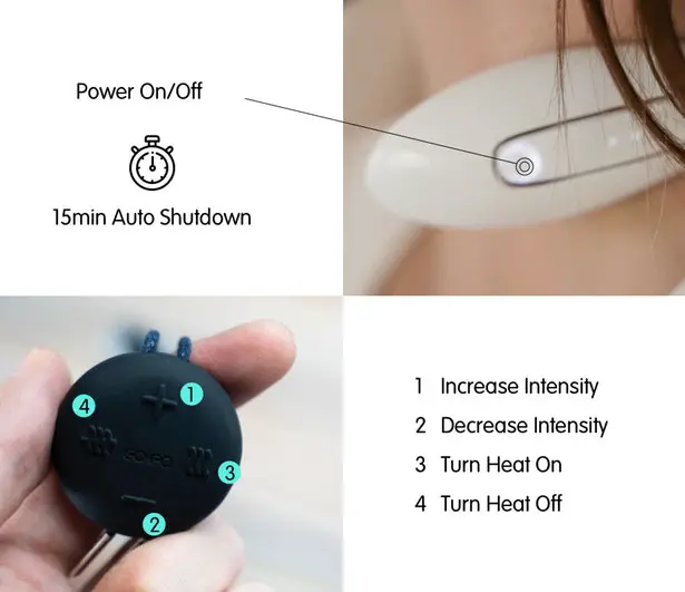 NECKAIR Massages and Warms Your Stiff Neck Just Like a Personal Masseuse -  Tuvie Design