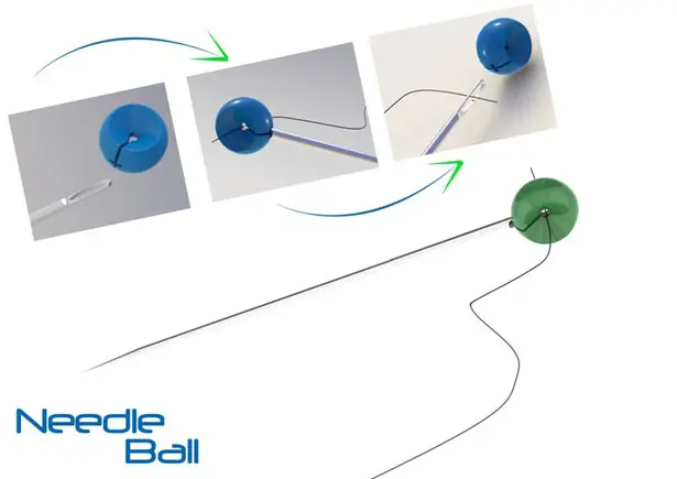 Needle Ball : Insert Thread Into The Eye of A Needle Easily