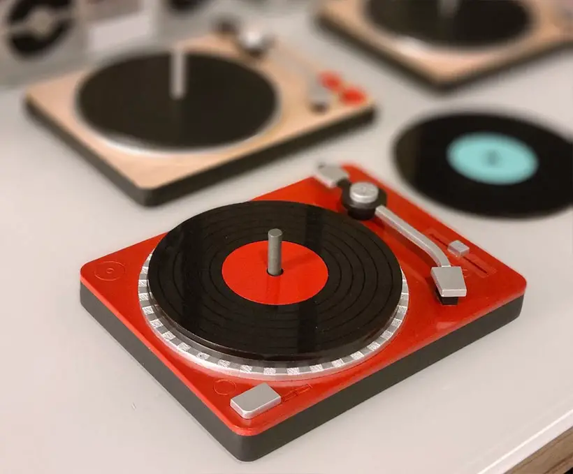 Retro NeedleDrop Retro Mini Turntable Coaster Set