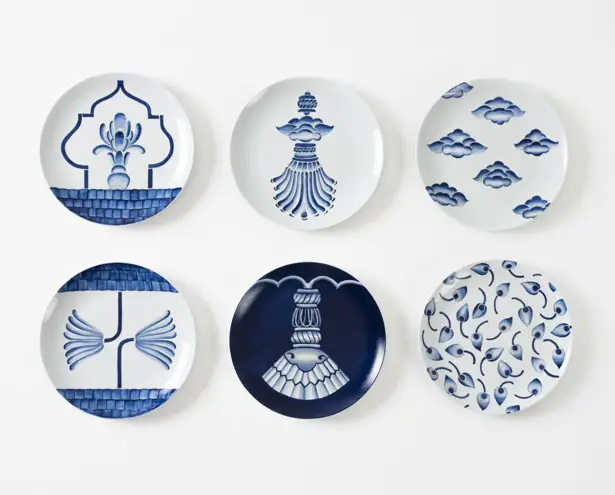 Neel Hand-Painted Porcelain Plate Collection by Andrea Ponti