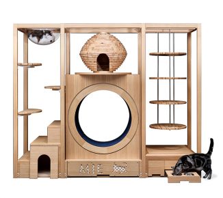 Neko Goten Cat Tower is a Luxurious Cat Furniture for Japanese Rental House