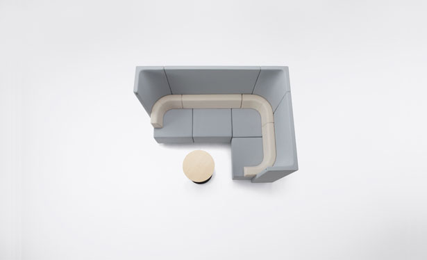 Nendo Brackets Office Use Unit Sofa for Kokuyo