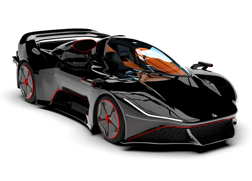 Nera Asimmetrica Hybrid Hypercar by Andrea Grosso