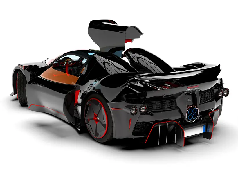 Nera Asimmetrica Hybrid Hypercar by Andrea Grosso