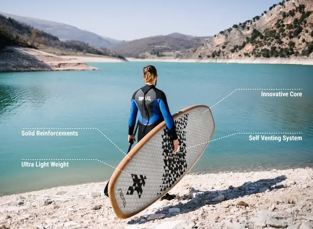 NERD 3CSup Translucent Paddling Board Uses Recycled Materials to Make It Affordable for Everyone
