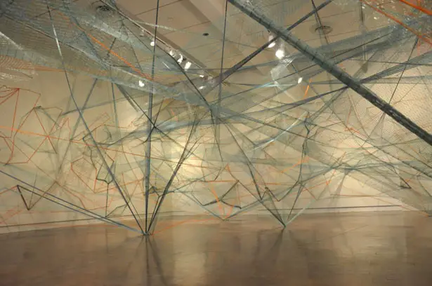 Net_Work installation at Honolulu Museum of Art by Hongtao Zhou and Kaili Chun