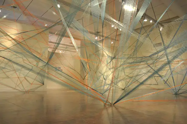 Net_Work installation at Honolulu Museum of Art by Hongtao Zhou and Kaili Chun