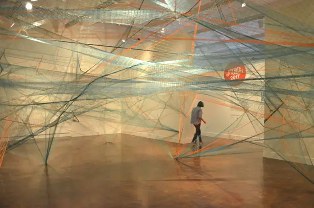 Net_Work installation at Honolulu Museum of Art by Hongtao Zhou and Kaili Chun