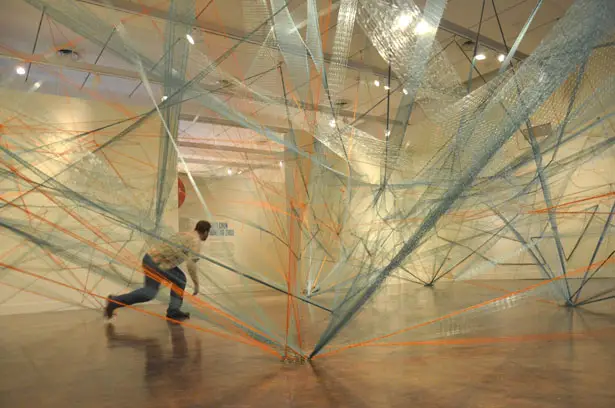 Net_Work installation at Honolulu Museum of Art by Hongtao Zhou and Kaili Chun