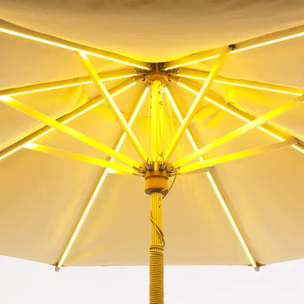 Ni LED Parasol Big Garden Torch by Terry Chow, Chris Chan, Tom Rordinger, Sonia Lo, Joshua Wong and Philip Shiu