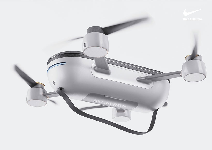 Nike AirBuddy Drone to Fly with You While Exercising Outdoors by Cheolhee Lee