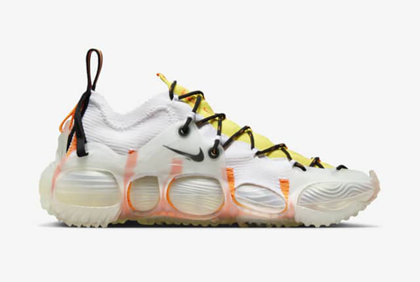 Nike ISPA Link Axis Total Orange and Sonic Yellow Shoes - Every Part is Recyclable