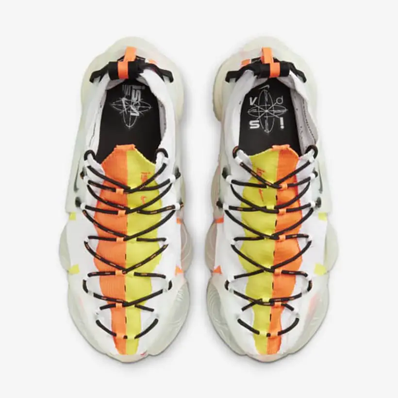 Nike ISPA Link Axis Total Orange and Sonic Yellow Shoes - Every Part is Recyclable