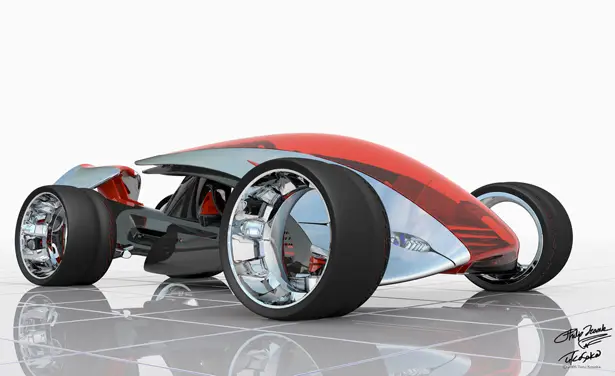 Futuristic Nike One 2022 Racing Car by Phil Frank Design Tuvie Design