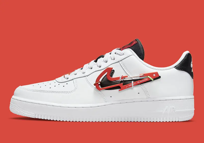 Nike Air Force 1 Comes with 3D Carabiner Swooshes