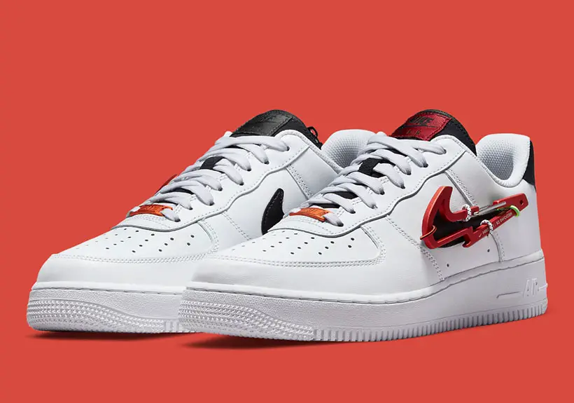 Nike Air Force 1 Comes with 3D Carabiner Swooshes