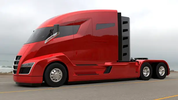 Nikola One Six-Wheel  Drive, Electric Semi-Truck