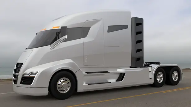 Nikola One Six-Wheel Drive, Electric Semi-Truck Allows Dynamic Control of Each Wheel