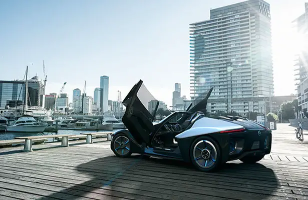Futuristic Nissan BladeGlider Is A 3-Seater Concept Electric Car with Exotic Styling
