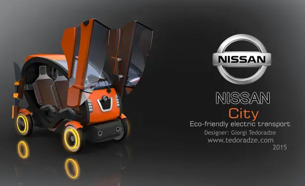 Nissan City Electric Concept Car by Giorgi Tedoradze