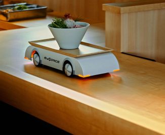 Nissan e-4ORCE Ramen Counter Demonstrates e-4ORCE Technology for Good Stability
