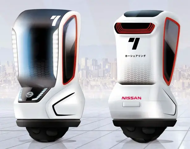 Nissan Tama-Go Futuristic Single-Wheel Concept Vehicle by Gianmarco Giacchina