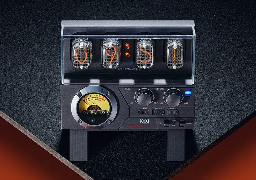 NixieX: the Authentic IN-12 Nixie Tube Clock and Speaker