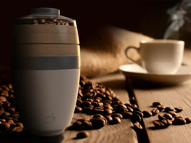 Nomad Barista Portable Coffee Maker with Built-In Grinder