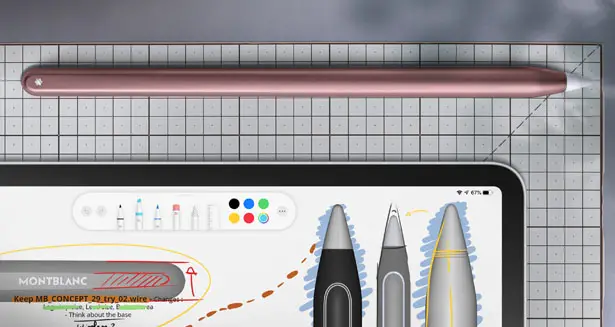 Note Digital Pencil Design Study Proposal for Montblanc Project by Jean-François Bozec