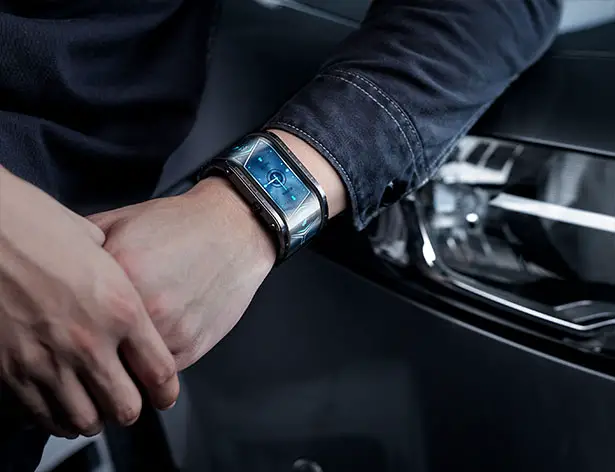 Futuristic Nubia Flexible Display Smartwatch