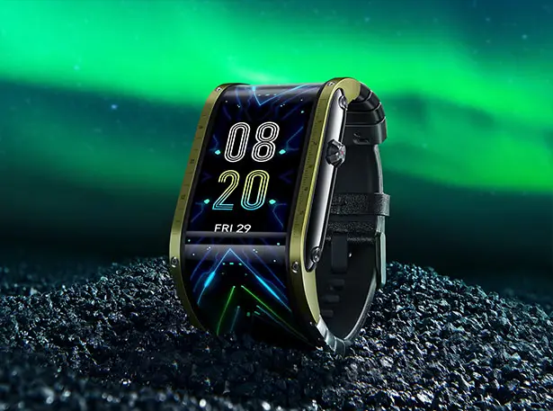 Futuristic Nubia Flexible Display Smartwatch