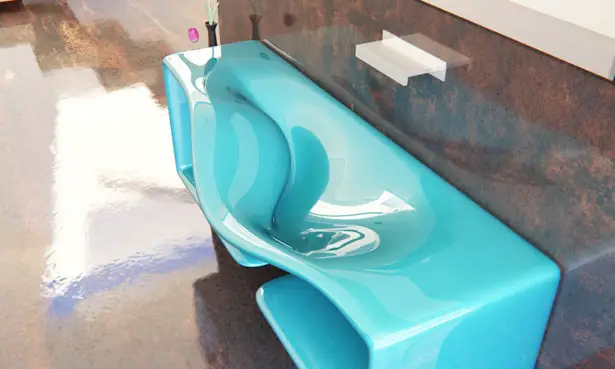 Nuvist Pare washbasin - Fluid and Continuous Form
