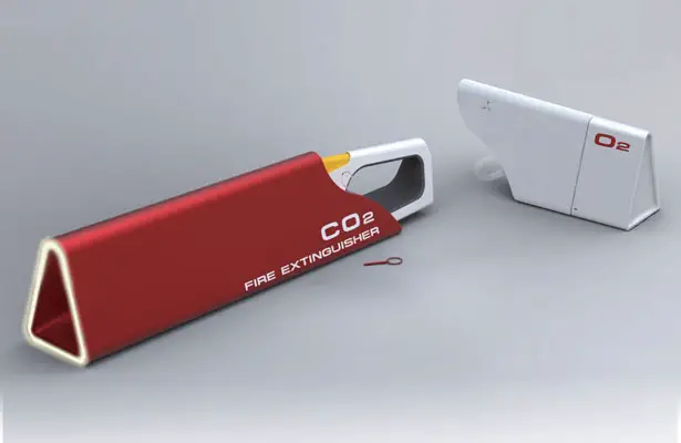 O2 and CO2 Fire Extinguisher Concept for More Efficient Performance In Stopping Fire and Saving Yourself