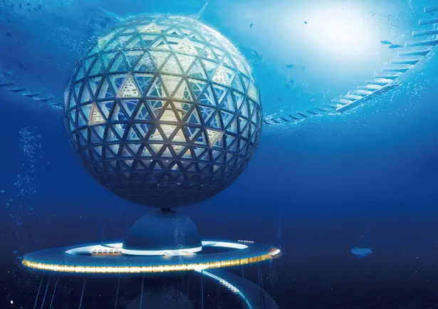 Ocean Spiral Underwater City by Shimizu Corporation