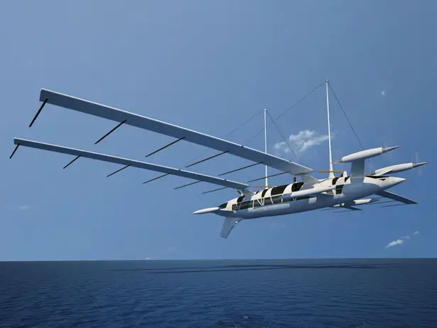 Futuristic Octuri Flying Yacht by Yelken Octuri