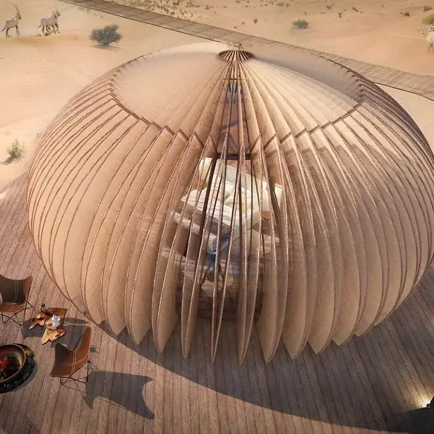 Oculus Inhabitable Pod for The Desert by Aidia Studio