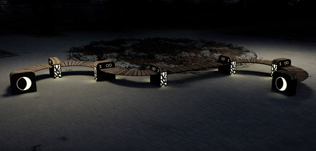 Odessa Street Benches by Art. Lebedev Studio