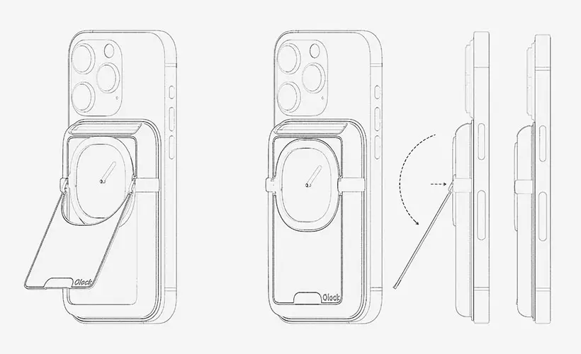 Olock MacSafe Card Wallet by Hyunsub Shin and Yeji Han