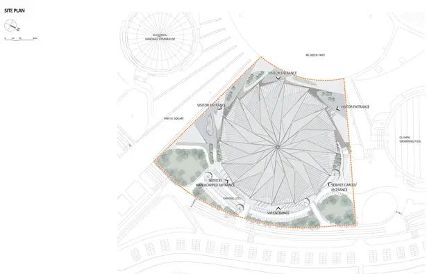 Olympic Gymnastic Arena Renovation by Haeahn dan H-Architecture