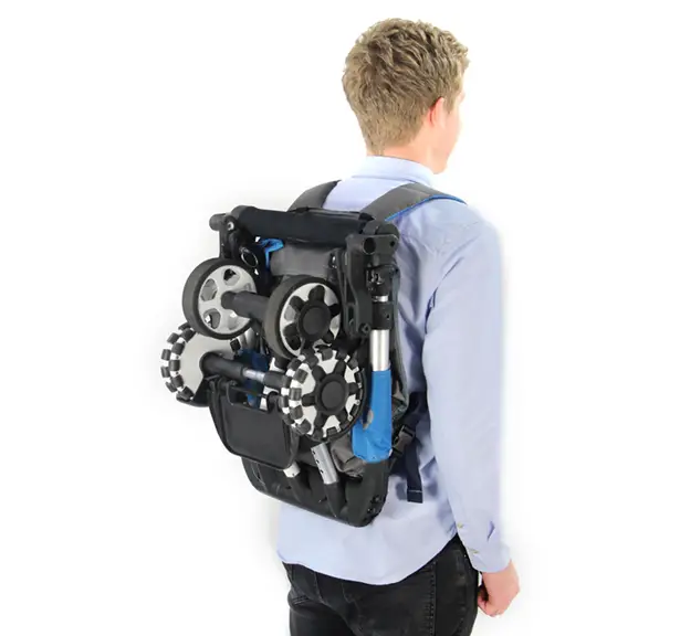 Omnio Rider Portable Stroller Worn Like Backpack by Innovative Makers