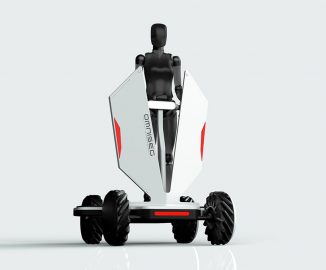 Omniseg Electric Scooter Concept with Mecanum Wheels