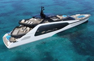 Onda Superyacht Concept – It’s a 164-foot Superyacht with Large Glass Panels to Connect Passengers with Their Surroundings