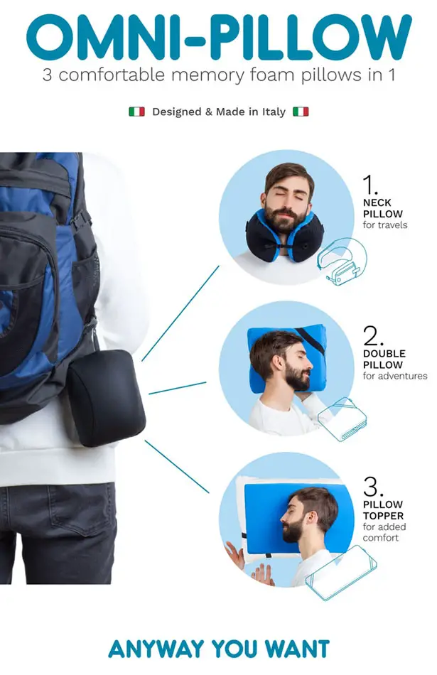 One Travel Pillow for Endless Sleeping Possibilities
