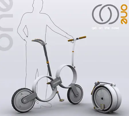 With One Urban Bike, You Can Fold Your Bike into A Compact Round-Shaped