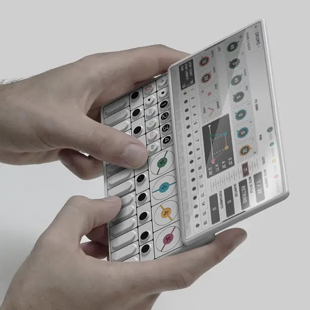 OP-S Smartphone with Built-in Synthesizer by Gris Design