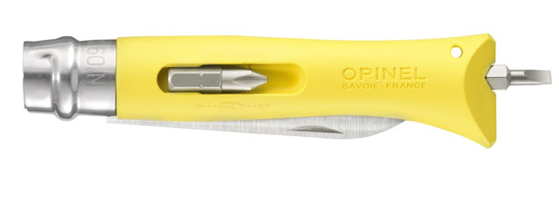 Opinel DIY No9 Folding Knife with Screwdriver Bits